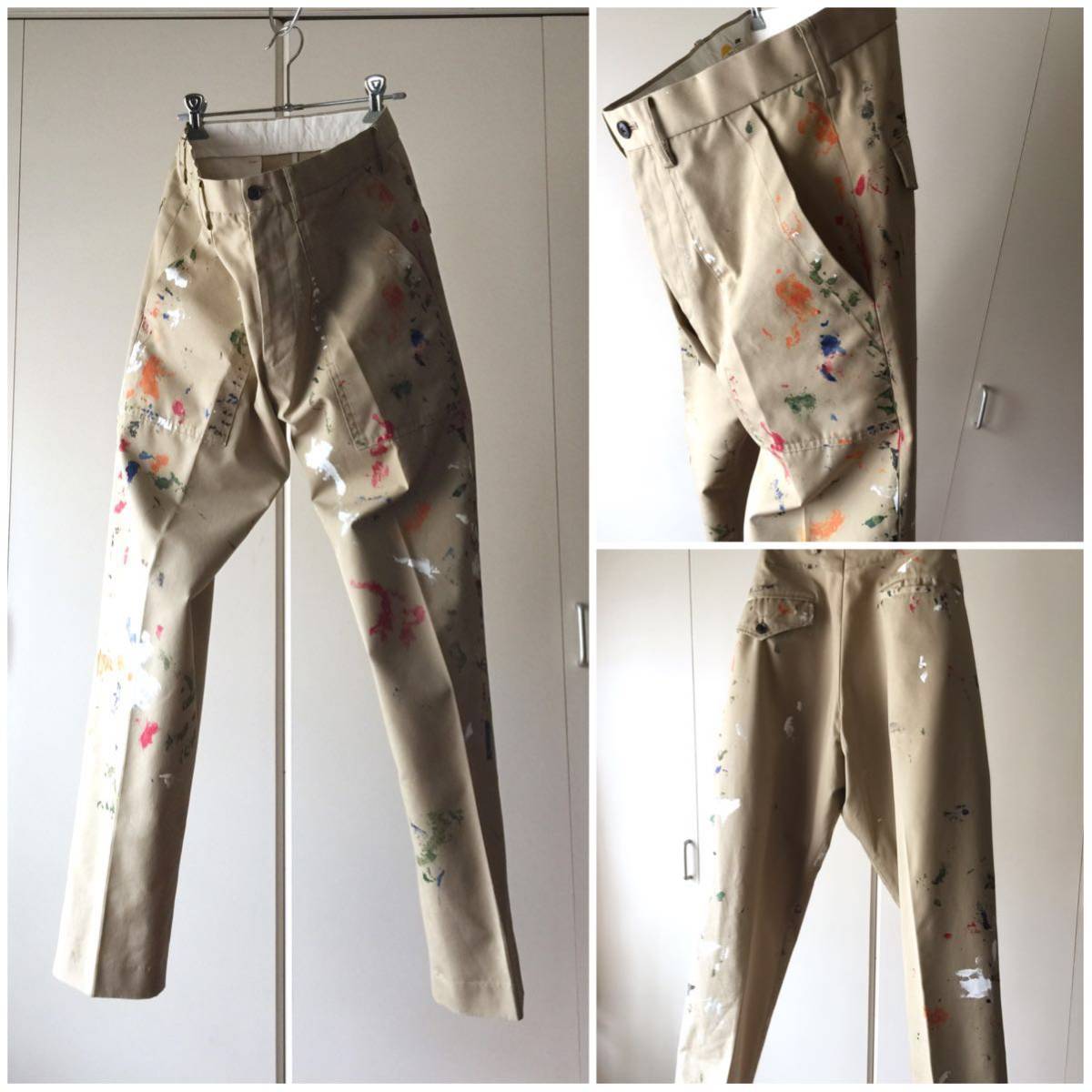 【極美】soe ペイント メカニックパンツ 0 / トラウザー チノパン 夏にも◎ ethosens kolor 好きに拍卖