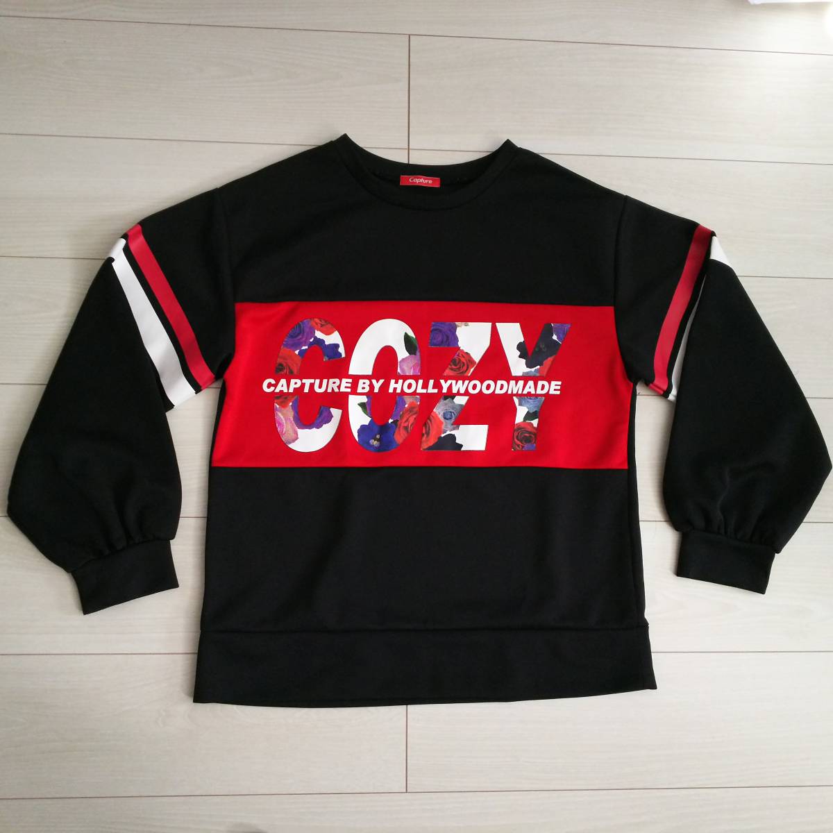 ★CAPTURE by Hollywood Made キャプチャー バイ ハリウッド メイド 長袖シャツ M★薄手トレーナー拍卖