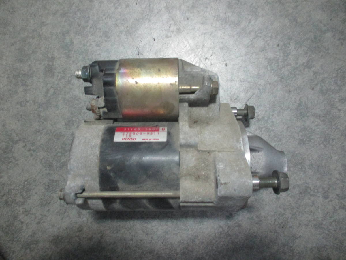 ラパンHE21SアルトラパンK6Aターボ純正セルモーター部品取り車あります スターター モーター セル 31100-76G10拍卖