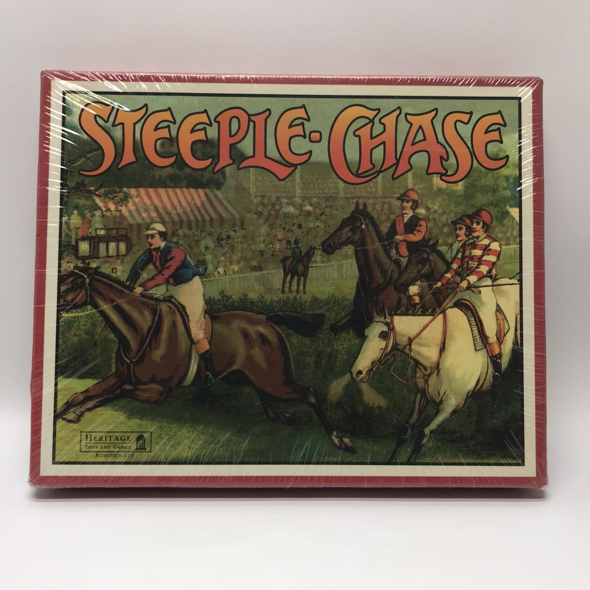 【新品・未開封】STEEPLE ・ CHASE ボードゲーム 競馬 スゴロク 双六 キーストーン 1900年代 復刻 レトロ レア拍卖