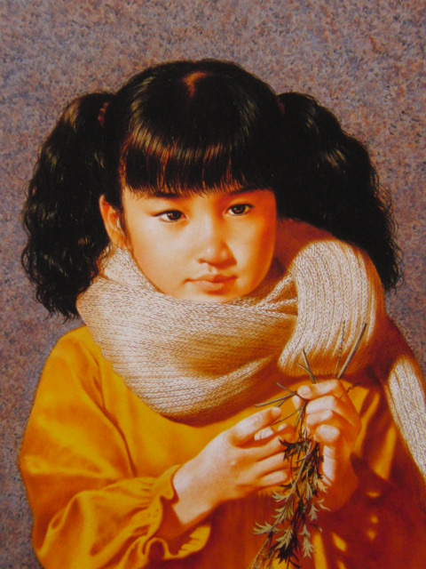 辻真砂、【惜春】、希少な大判額装用画集より、美品、日本人画家、新品額装付、送料込み拍卖
