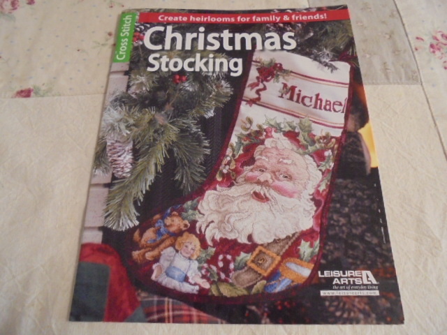 洋書クロスステッチ Christmas Stocking クリスマスストッキング サンタ拍卖