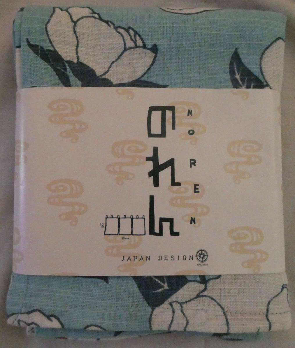 アワハナ短暖簾JAPAN DESIGN のれん 花 カヤカフェカーテン KAYA 和柄 拍卖