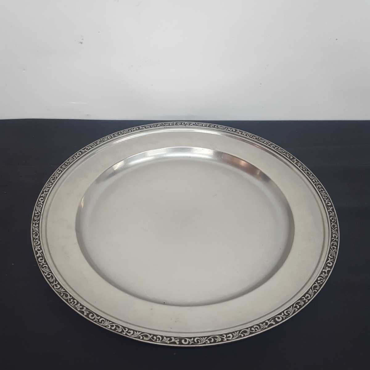 シルバートレー 丸皿 レストラン オードブルプラッター 食器拍卖