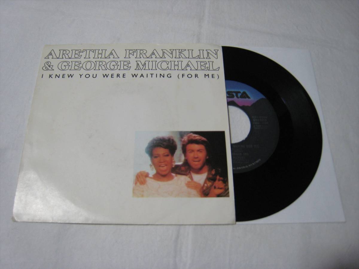 【7”】 ARETHA FRANKLIN & GEORGE MICHAEL / I KNEW YOU WERE WAITING (FOR ME) US盤 アレサ・フランクリン&ジョージ・マイケル拍卖