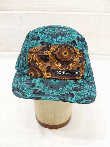 レア 美品 USA アメリカ 製 ビンテージ DOPE COUTUREト ネイティブ 柄 アクティブ スポーツ コットン キャップ 80s 90s 00s LA NY拍卖