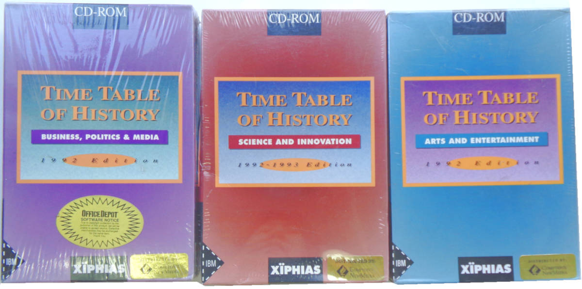 新古品 英語ソフト3つセット for DOS The Time Table of History拍卖