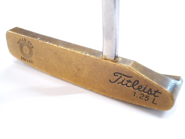 ★Titleist BULLS EYE MILLED 1.25L★ヴィンテージパター★タイトリスト★ブルズアイ★ミルド★ゴルフクラブ★#70601YM_PRDSB★拍卖