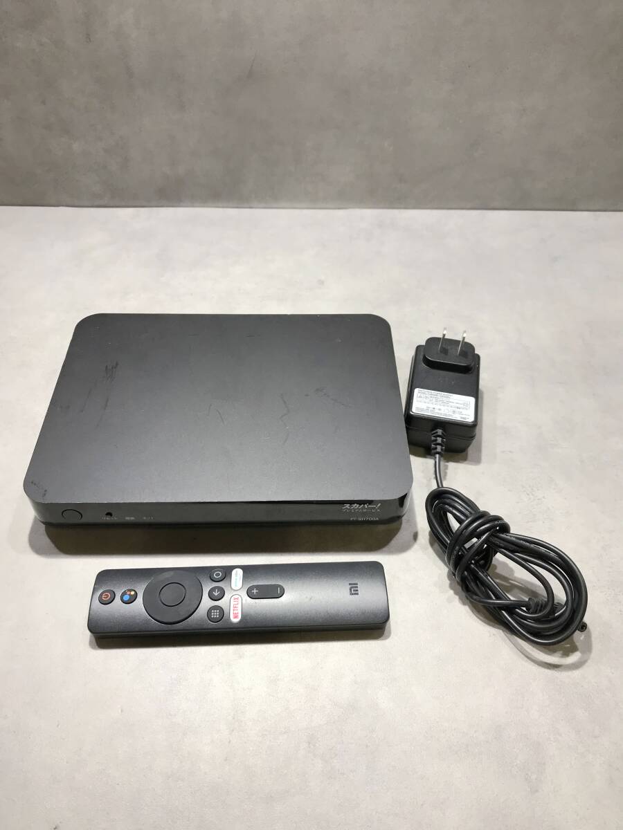 S12030◎スカパー!プレミアムサービスチューナー 衛生 / 光両対応 PT-SH700A リモコン XMRM-006【通電OK】250614拍卖
