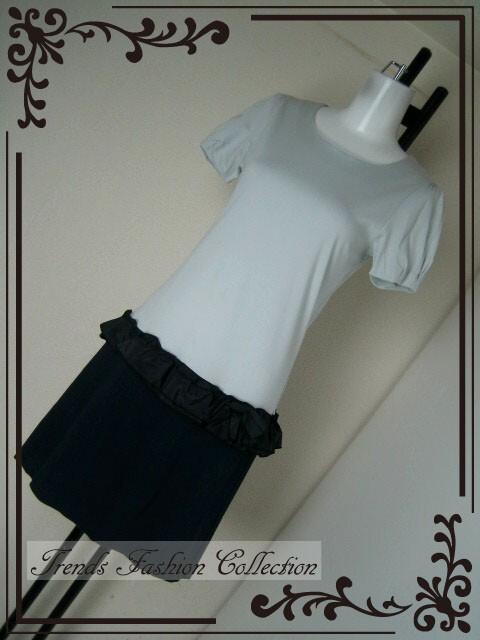 ☆☆ギャラリービスコンティ フリルモチーフ 切り替え ワンピース拍卖