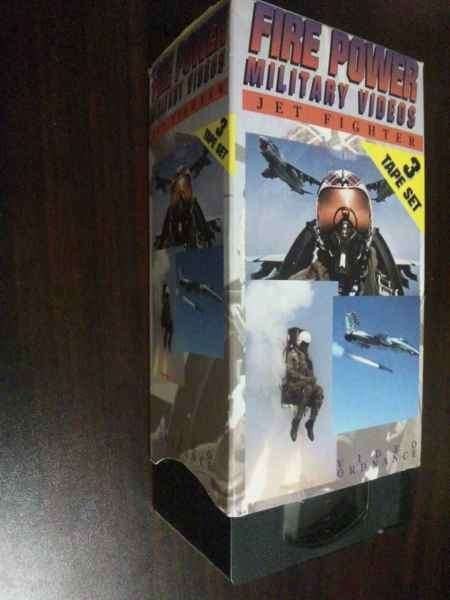 【VHS】 FIRE POWER MILITARY VIDEOS JET FIGHTER BOXセット拍卖