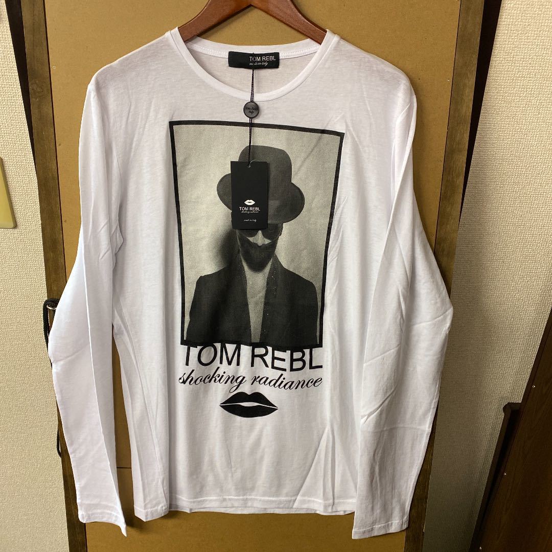 【新品】TOM REBL プリント長袖Tシャツ Lサイズ拍卖