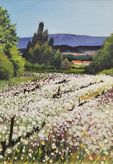 ■★内藤綱男■ 【プロヴァンスの春】 油彩 SM 直筆サイン 真作保証有り拍卖