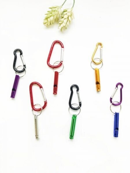 メール便 熊よけホイッスル カラビナ付 ブルーのみ SOSホイッスル 緊急ホイッスル 熊よけ笛 警笛 アウトドアホイッスル 護身ホィッスル拍卖