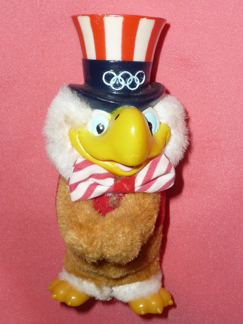 激レア!ビンテージ 1984年 ロサンゼルスオリンピック キャラクター イーグルサム ぬいぐるみクリップ☆拍卖