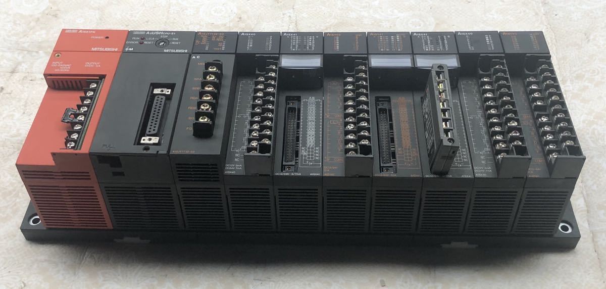 ジャック品 MITSUBISHI シーケンサ A1S61PN A2USHCPU-S1 A1SJ71T32-S3 A1SX40*2個 A1SX41*2個 A1SY40*2個 A1SY41拍卖