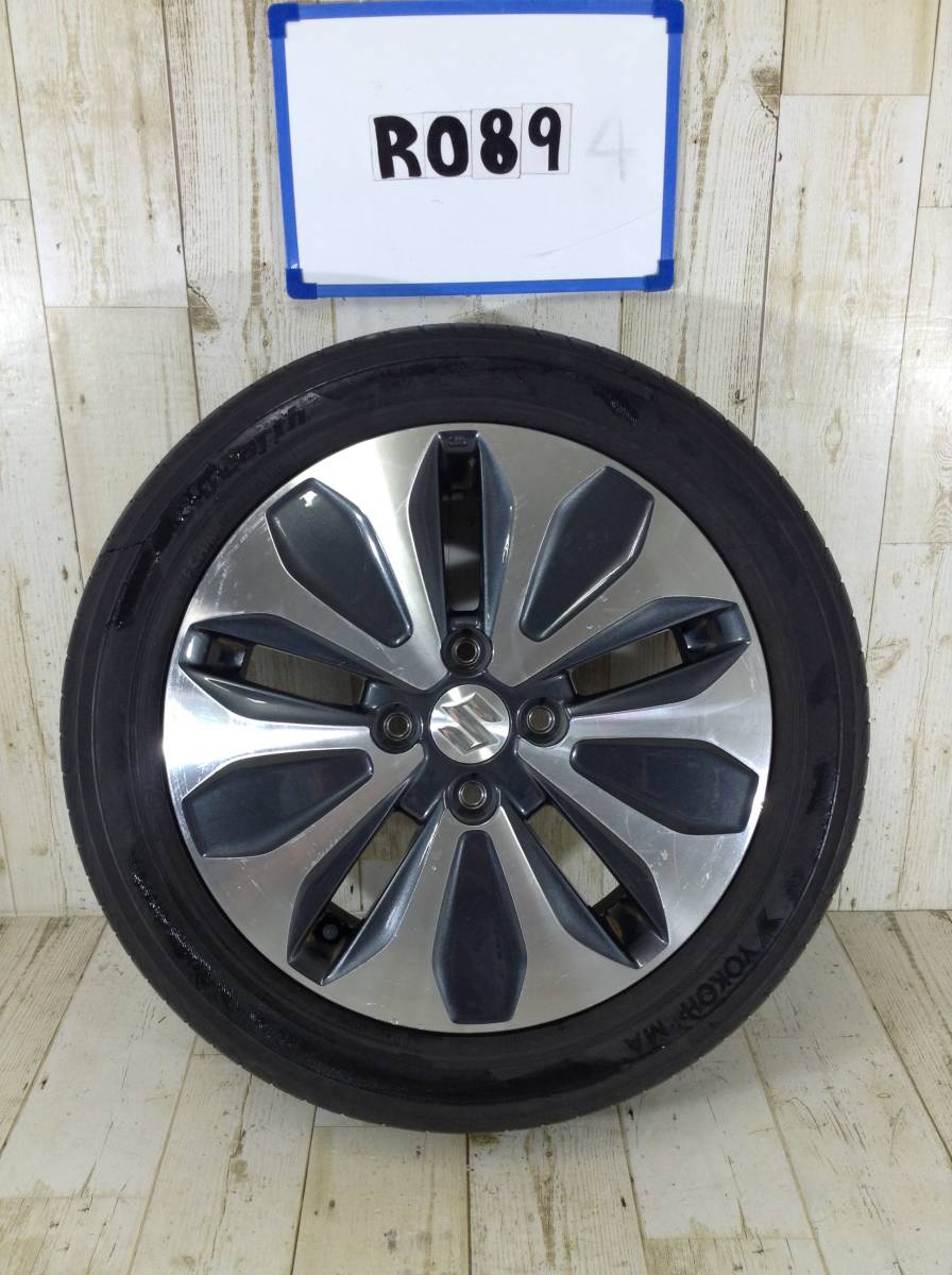 ★★★R089★★ タイヤホイール1本 スズキ純正 4H/PCD100 165/60R15 4.5J Offset +45 ラジアルタイヤ YOKOHAMA BLUEARTH拍卖