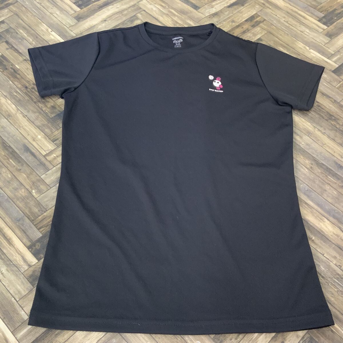 QS456 公式バボチャングッズ 半袖Tシャツ スポーツウェア バレーボール ブラック レディースL拍卖