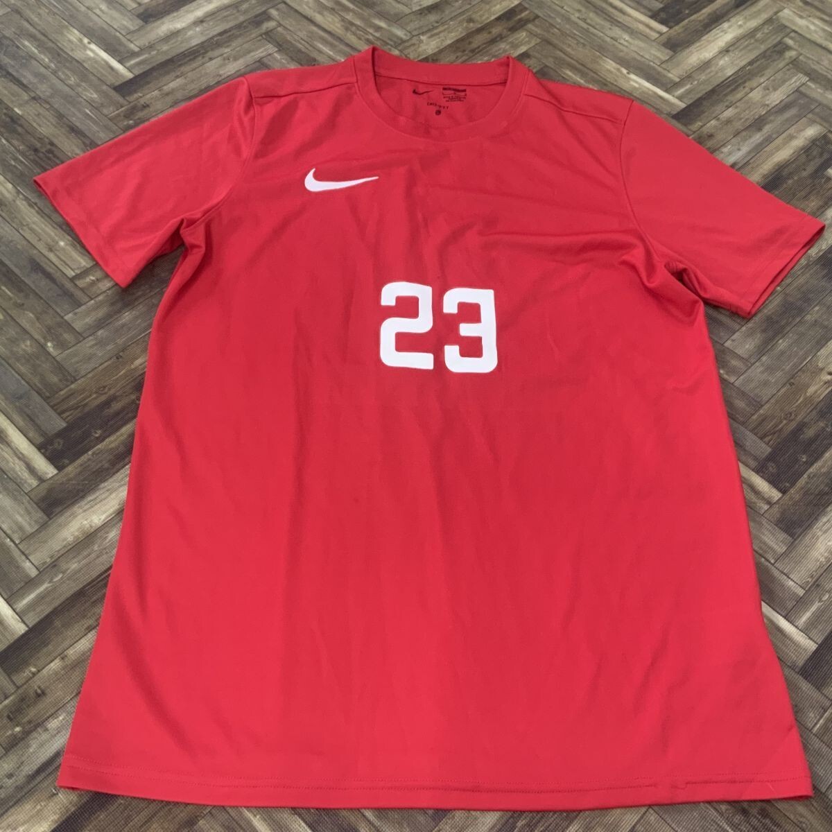 QS1128 NIKE ナイキ 半袖Tシャツ スポーツウェア #23 レッド メンズL拍卖