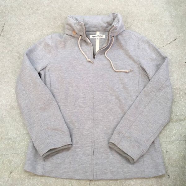 Q261 SIMPLICITE PLUS フルジップ スウェット ジャケット サイズ42 グレー拍卖