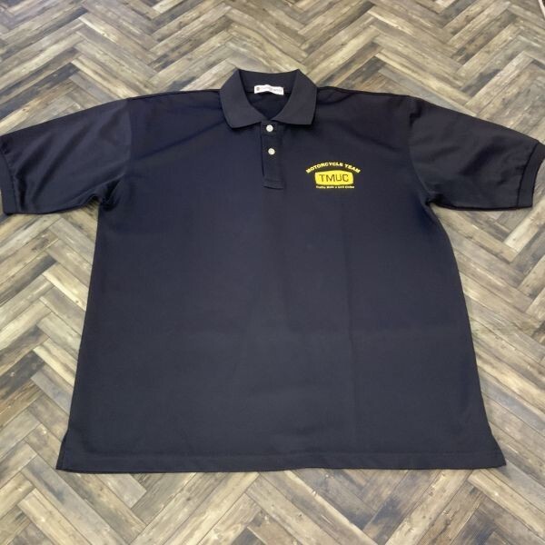 QS975 実物 モーターサイクルチーム 交通機動隊千葉 TMUC 半袖ポロシャツ ブラック メンズ3L拍卖
