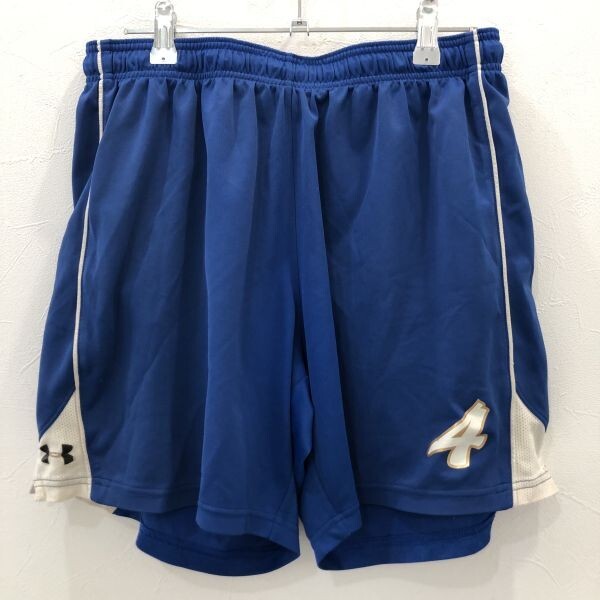 FY172 アンダーアーマー ハーフパンツ スポーツウェア ユニフォーム ブルー メンズL拍卖