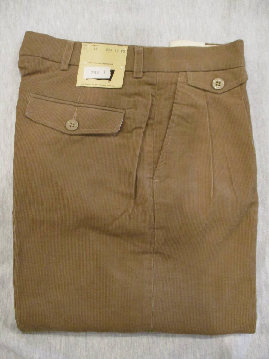 デッド フランス製 70's Levi's リーバイス コーデュロイ パンツ ビンテージ拍卖