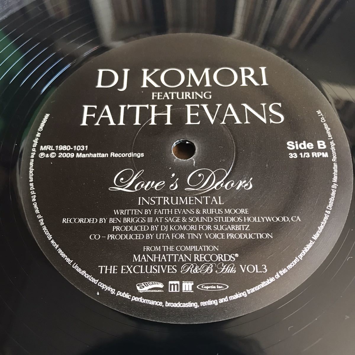 DJ KOMORI 12インチ FAITH EVANS Loves Dream拍卖