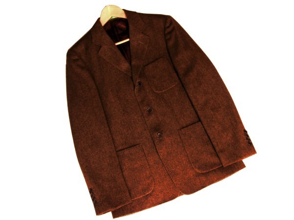 美品*Paul Smith ポールスミス*ブラウン系*ウール100%*メンズ*3釦*テーラードシングルジャケット*M*春秋冬拍卖