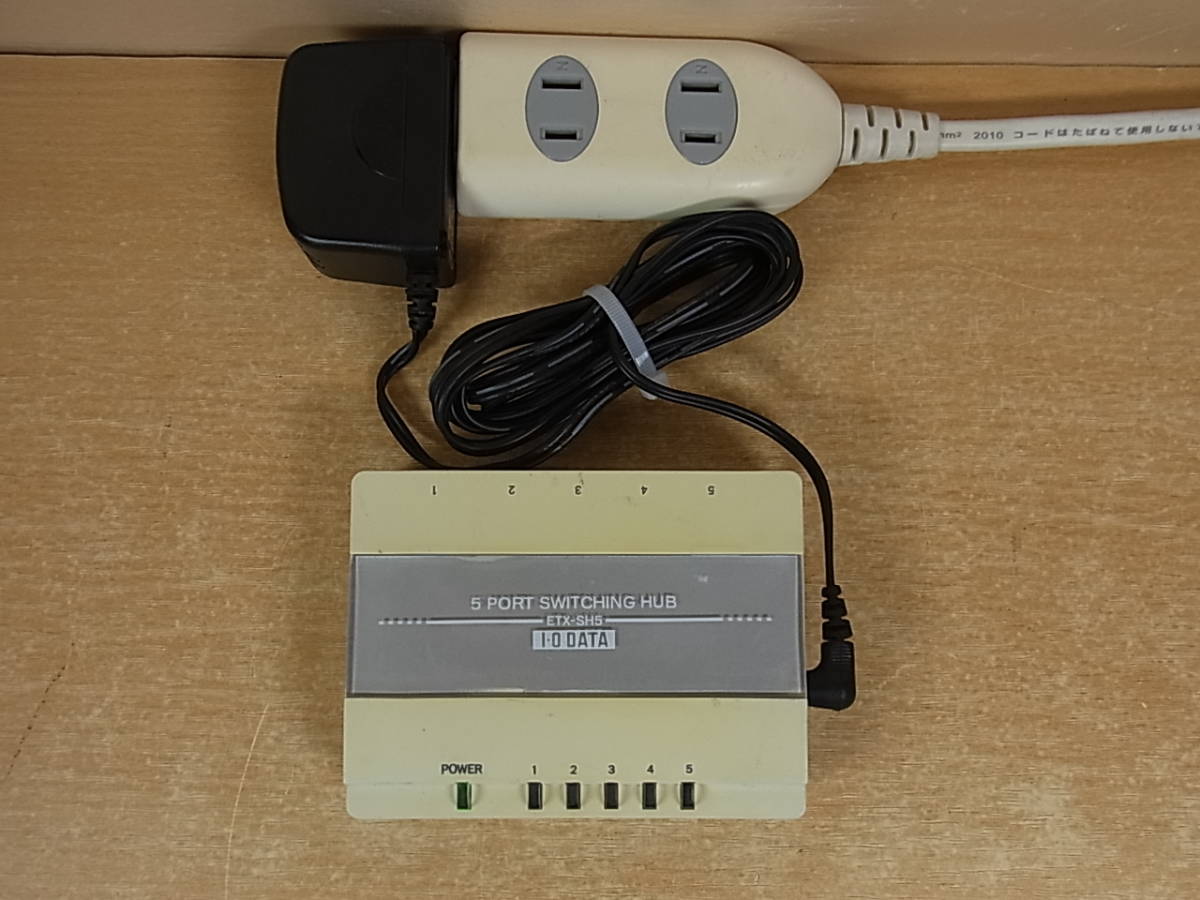 ◎F/178●アイ・オー・データ I-O DATA☆5ポート スイッチングハブ☆ETX-SH5☆ジャンク拍卖