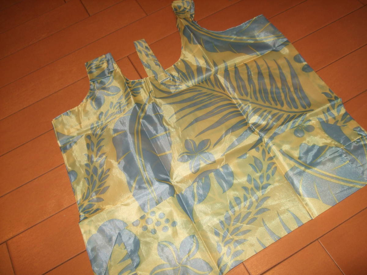 新品タグ即決送料込☆Lサイズ容量大エコバッグ ハイビスカス柄拍卖