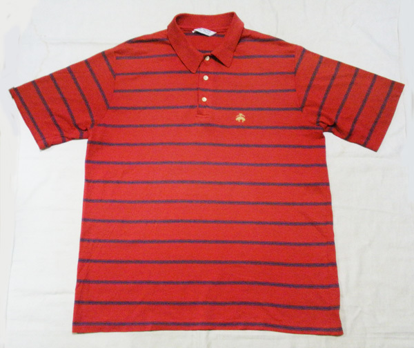【90’s/ブルックスブラザーズ・ポロシャツ】ボーダー柄 アメリカ製 米国製 BROOKS BROTHERS 90年代 古着拍卖