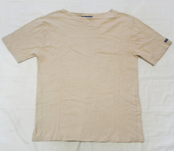 M【セントジェームス/Tシャツ】カットソー 無地 ボートネック フランス 古着拍卖