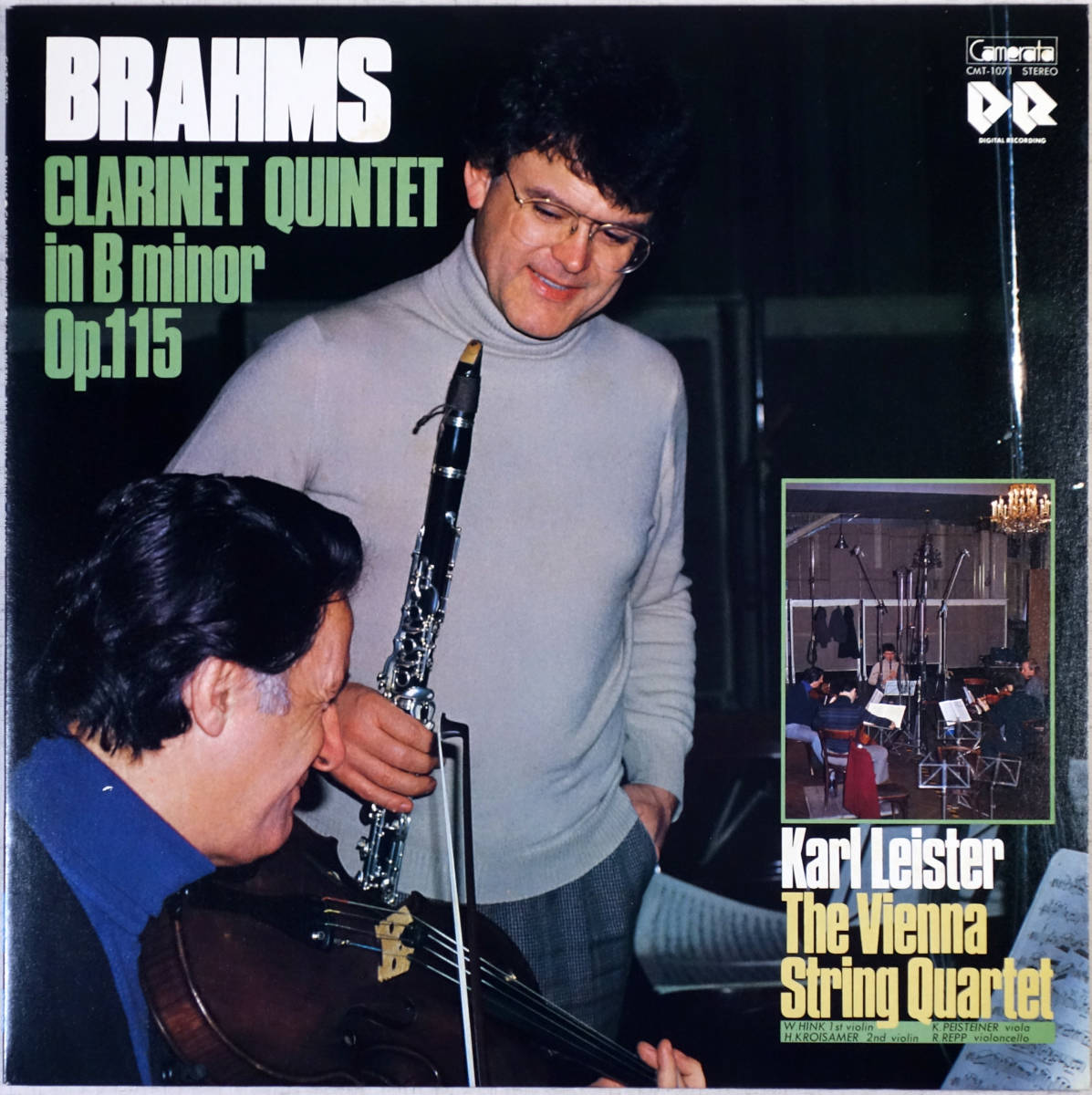 ◆KARL LEISTER/THE VIENNA STRING QUARTET / BRAHMS/CLARINET QUINTET / ブラームス/クラリネット五重奏曲 (JPN LP) -Camerata拍卖