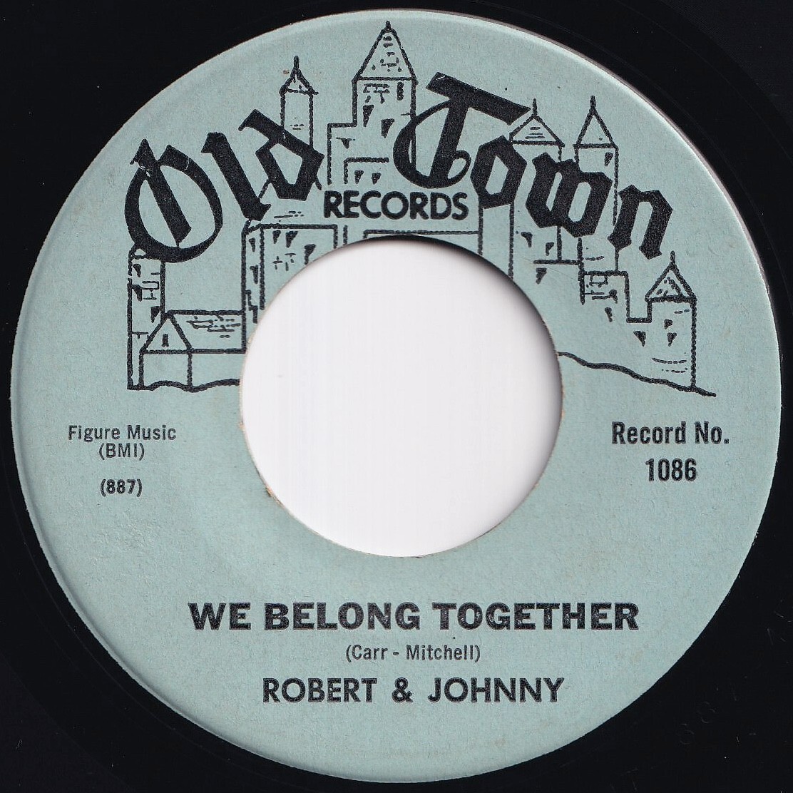 Robert & Johnny We Belong Together / In The Rain Old Town US 1086 211271 R&B R&R レコード 7インチ 45拍卖