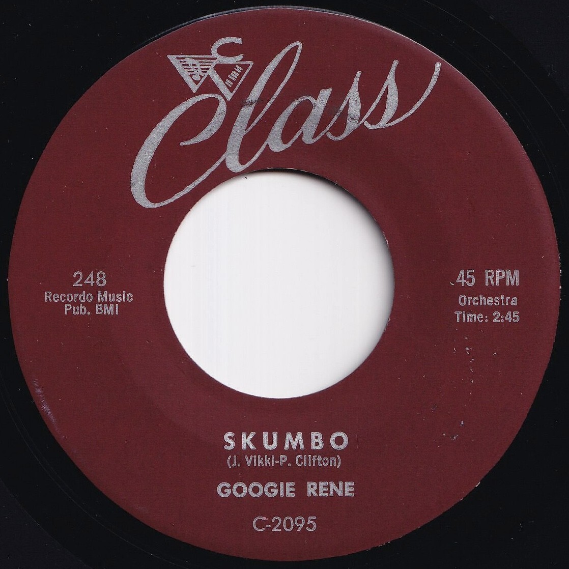 Googie Rene Skumbo / Rock-A-Bye Baby Class US 248 211277 R&B R&R レコード 7インチ 45拍卖