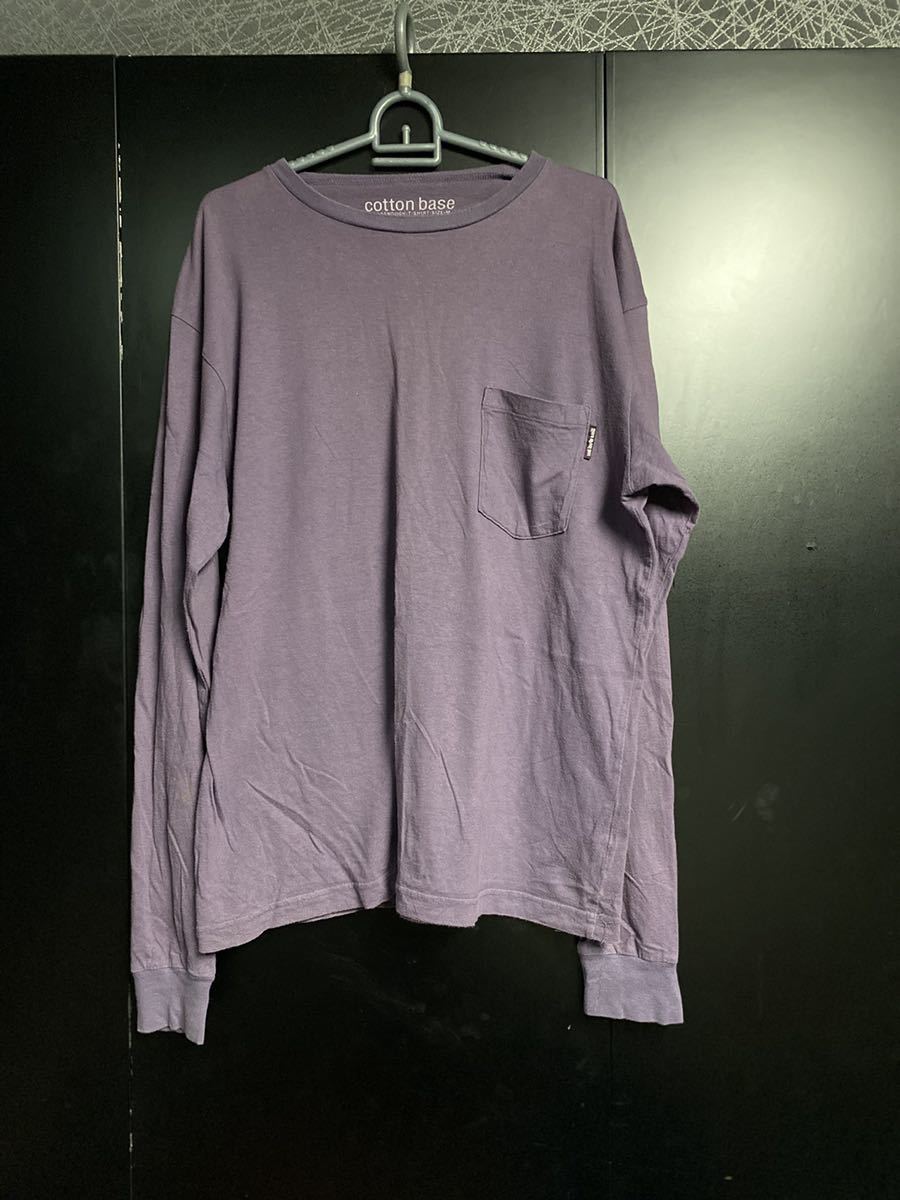 グッドイナフxモアアバウトレス ロンTシャツ M パープル 正規品 拍卖