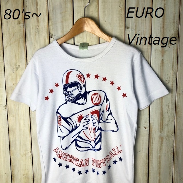 euT●1 EURO古着 70~80's~ ヴィンテージ Tシャツ S ヨーロッパ古着 オールド ユーロ拍卖