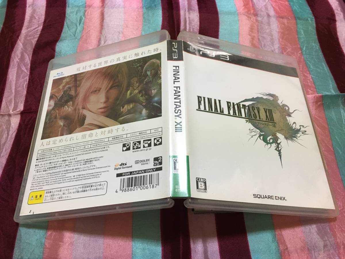 SONY Playstation3 ソフト ファイナルファンタジー XIII プレイステーション PS3 ソニー拍卖