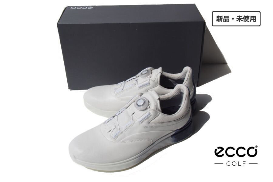 送料無料★新品|未使用|エコー|ecco|メンズレザーGore-Texゴルフシューズ|MEN'S GOLF S THREE BOA|40拍卖
