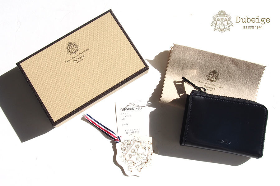 送料無料★新品|未使用|ドゥベージュ|Dubeige|ECLAT|エクラ|小銭入れ付きL字ファスナー財布|ネイビー拍卖