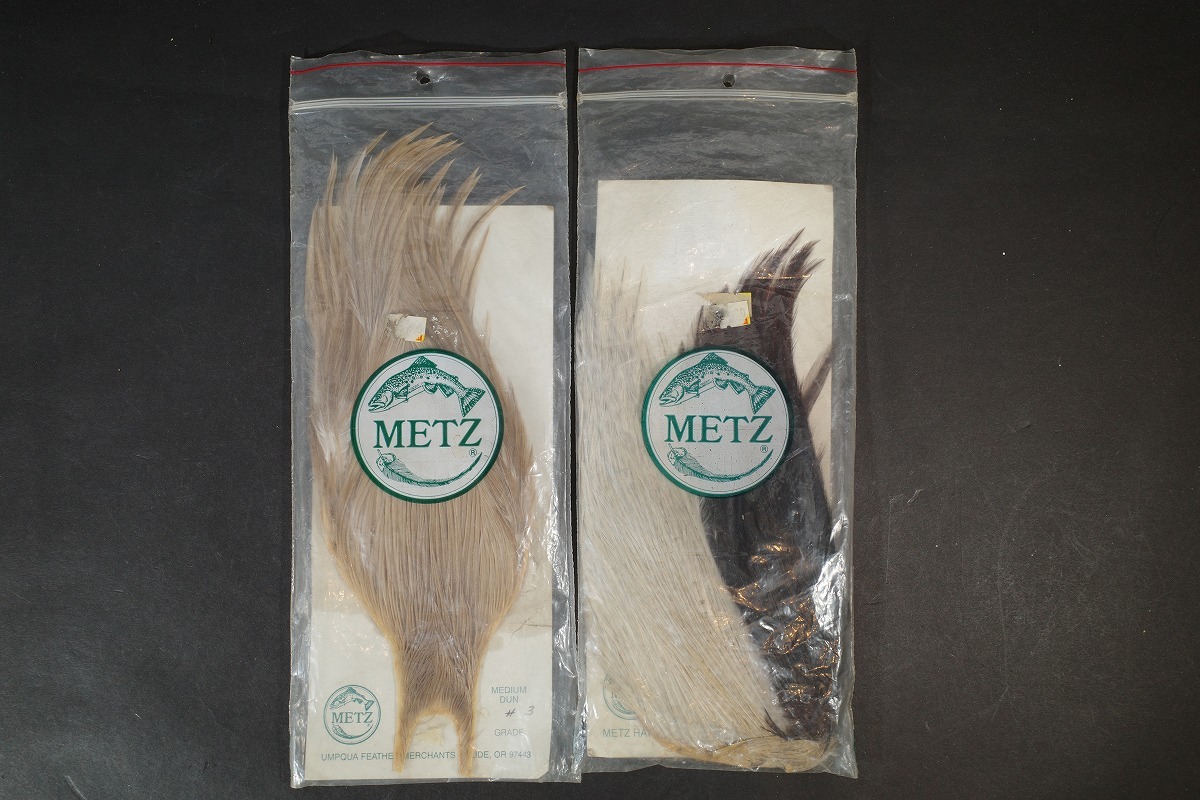 フライマテリアル メッツ METZ コックハックル MEDIUM DUN /Barred Variant拍卖