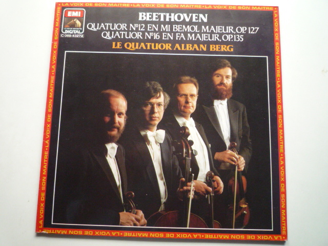 WC30 仏VSM盤LP ベートーヴェン/弦楽四重奏曲Op.127、135 アルバン・ベルク四重奏団 DIGITAL拍卖