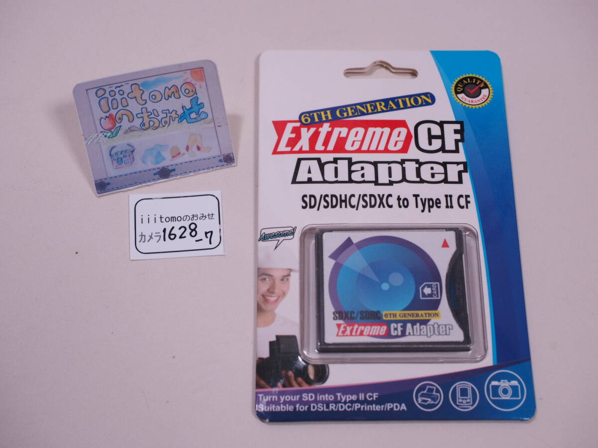 ◆カメラ1628-7◆ 6TH GENERATION Extreme CF Adapter (CFカードアダプター) SDXC/SDHCカード → CFカード TypeⅡ 未開封 ~iiitomo~拍卖