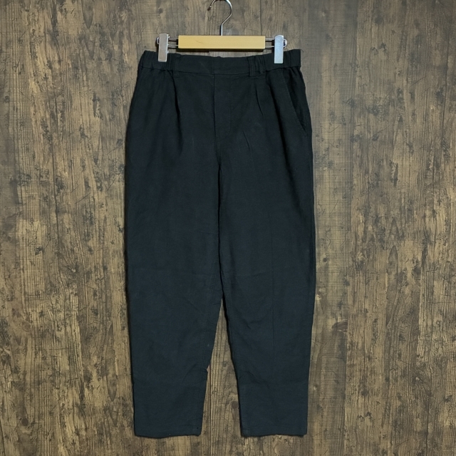 A152◇studio CLIP | スタディオクリップ テーパードパンツ ブラック レディース Lサイズ 中古品拍卖