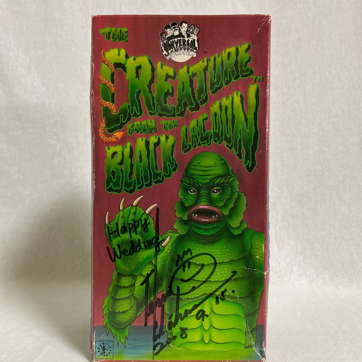 未使用 The Creature From Black Lagoon 北原照久氏サイン入り 半魚人 ブリキ ゼンマイ歩行 日本製 昭和レトロ フィギュア おもちゃ レア拍卖