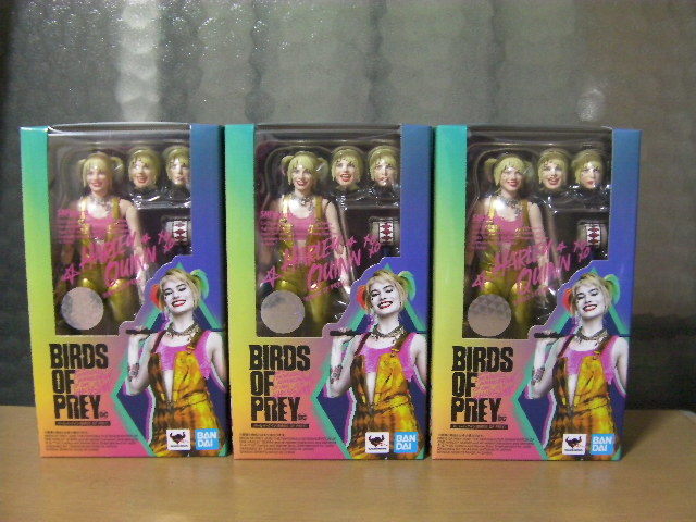 正規品 新品未開封 S.H.フィギュアーツ ハーレイ・クイン(BIRDS OF PREY) 3個 セット S.H.Figuarts Harley Quinn拍卖