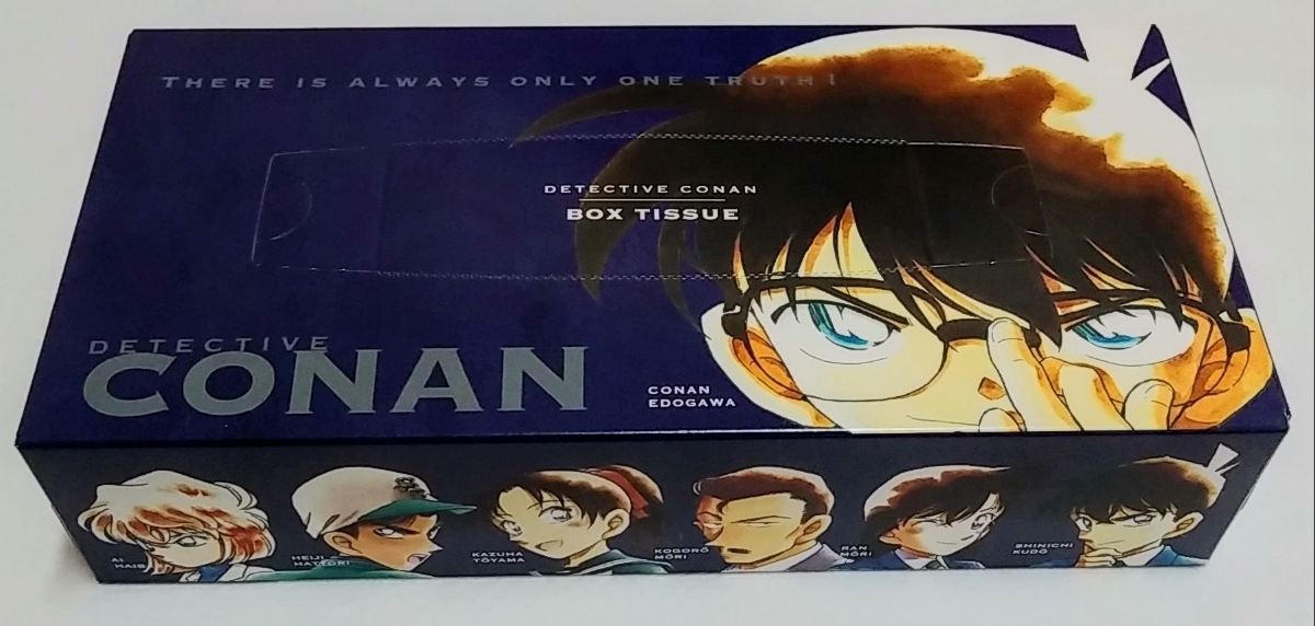 ※配布終了 非売品【名探偵コナン】オリジナル BOX ティッシュ 期間限定・数量限定 コナン探偵社 周遊キャンペーン 青山剛昌ふるさと館拍卖