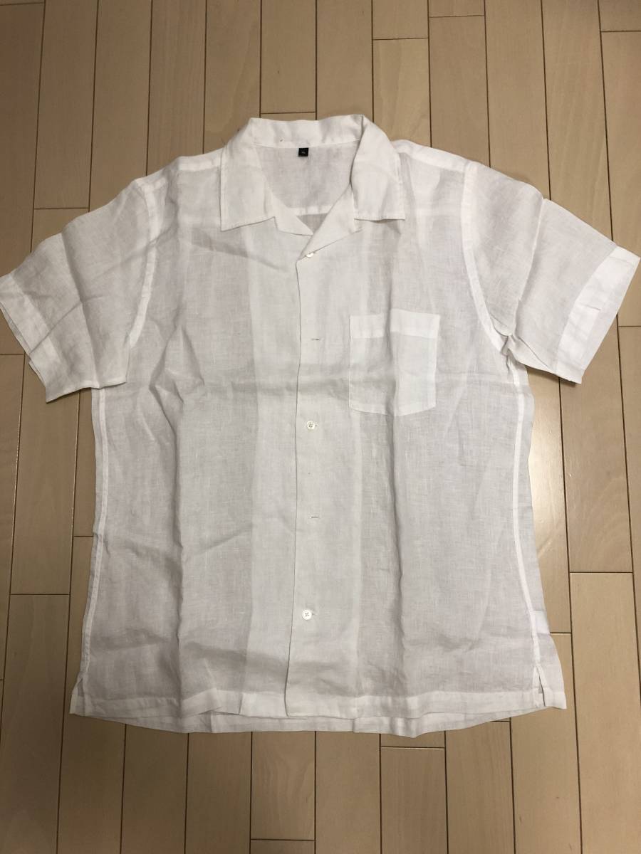 無印良品 半袖シャツ XLサイズ 麻100% 恐らく未使用拍卖