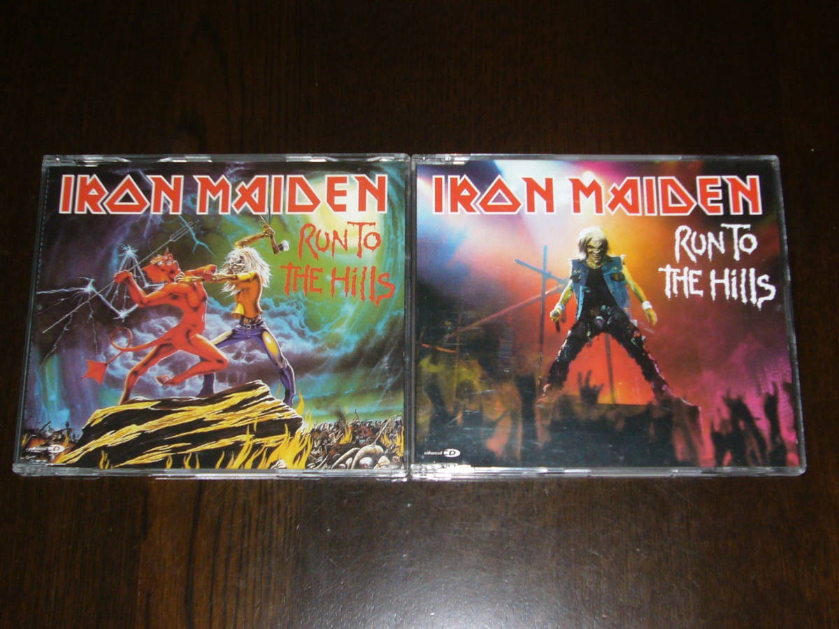 中古 輸入盤 CD Single 2枚セット Iron Maiden Run To The Hills拍卖
